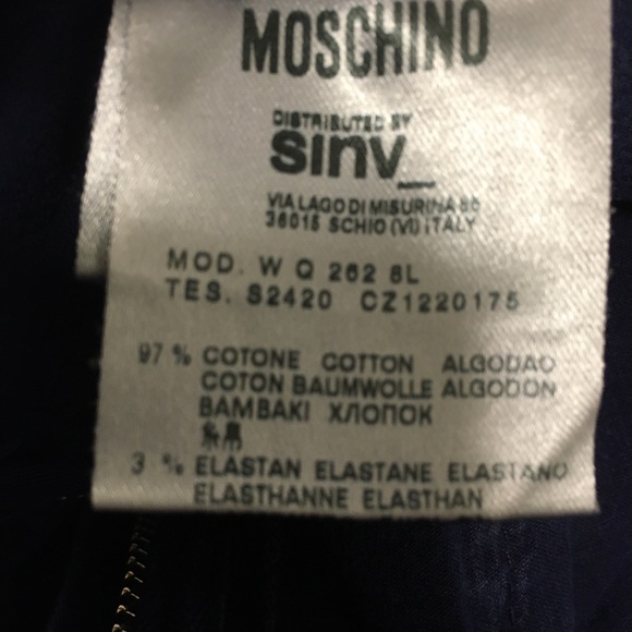 MOSCHINO Casual Cotton Blue Pants - Picture 6 of 7